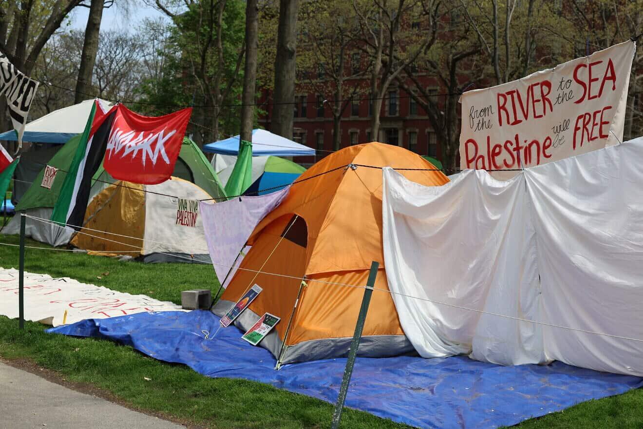 Pro-Palestine encampment Harvard wikimedia